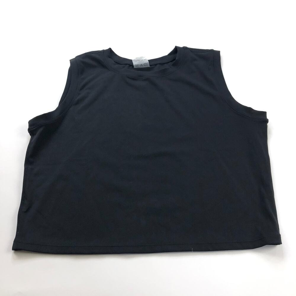 Constantly Varied Gear XXL Athleisure Nylon Crop Tank Top Black MINT